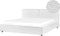 LINARDS - Bed - Wit - 160 x 200 cm - Bouclé