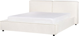 LINARDS - Bed - Wit - 160 x 200 cm - Polyester