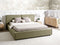 LINARDS - Tweepersoonsbed - Groen - 160 x 200 cm - Stof