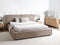 LINARDS - Tweepersoonsbed - Lichtbruin - 160 x 200 cm - Stof