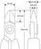 Lindström RX 8145 ESD Zijkniptang 135.5 mm