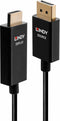 Lindy - 1m Display Port naar HDMI 4K60Hz Adapter kabel met HDR