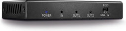 LINDY 2 Port HDMI 18G Splitter 2 poorten HDMI-splitter 3840 x 2160 Pixel Zwart