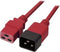 Lindy 30124 electriciteitssnoer Rood 2 m C19 stekker C20 stekker