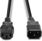 Lindy 30320 electriciteitssnoer Zwart 0,5 m C14 stekker C13 stekker