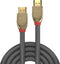 LINDY 37868 HDMI-kabel HDMI Aansluitkabel HDMI-A-stekker, HDMI-A-stekker 20.00 m Grijs