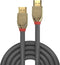 LINDY 37868 HDMI-kabel HDMI Aansluitkabel HDMI-A-stekker, HDMI-A-stekker 20.00 m Grijs