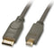 LINDY 41340 HDMI-kabel HDMI Aansluitkabel HDMI-mini-C-stekker, HDMI-micro-D-stekker 0.50 m Zilver-grijs 4K UHD, OFC-kab