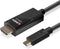 LINDY 43315 USB-C-displaykabel Aansluitkabel USB-C stekker, HDMI-A-stekker 5.00 m Zwart