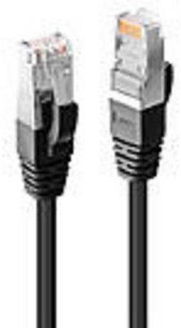 LINDY 45608 RJ45 Netwerkkabel, patchkabel CAT 6 S/FTP 15.00 m Zwart 1 stuk(s)