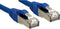 LINDY 45641 RJ45 Netwerkkabel, patchkabel CAT 6 S/STP 0.50 m Blauw 1 stuk(s)