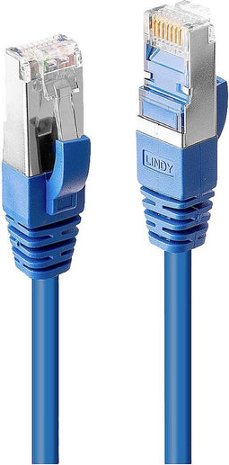 LINDY 45646 RJ45 Netwerkkabel, patchkabel CAT 6 S/FTP 7.50 m Blauw 1 stuk(s)