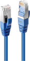 LINDY 45646 RJ45 Netwerkkabel, patchkabel CAT 6 S/FTP 7.50 m Blauw 1 stuk(s)