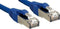 LINDY 45646 RJ45 Netwerkkabel, patchkabel CAT 6 S/FTP 7.50 m Blauw 1 stuk(s)