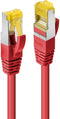 LINDY 47294 RJ45 Netwerkkabel, patchkabel CAT 6a (losse kabel CAT 7) S/FTP 2.00 m Rood Snagless 1 stuk(s)