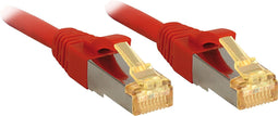 LINDY 47295 RJ45 Netwerkkabel, patchkabel CAT 6a (losse kabel CAT 7) S/FTP 3.00 m Rood Snagless 1 stuk(s)