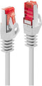 LINDY 47382 RJ45 Netwerkkabel, patchkabel CAT 6 S/FTP 1.00 m Wit 1 stuk(s)
