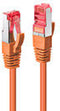 LINDY 47810 RJ45 Netwerkkabel, patchkabel CAT 6 S/FTP 3.00 m Oranje 1 stuk(s)