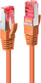 LINDY 47810 RJ45 Netwerkkabel, patchkabel CAT 6 S/FTP 3.00 m Oranje 1 stuk(s)