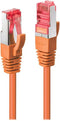 LINDY 47815 RJ45 Netwerkkabel, patchkabel CAT 6 S/FTP 20.00 m Oranje 1 stuk(s)