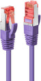 LINDY 47828 RJ45 Netwerkkabel, patchkabel CAT 6 S/FTP 10.00 m Violet Snagless 1 stuk(s)