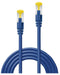 LINDY Cat.7 S/FTP PIMF LSOH, blauw, 0,5 m patchkabel