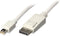 LINDY Mini-displayport / DisplayPort Adapterkabel Mini DisplayPort stekker, DisplayPort stekker 3.00 m Wit 41058 UL gec