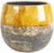 Lindy Ochre okergele pot 23 cm ronde bloempot voor binnen