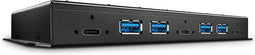 LINDY USB 3.2 Gen 2-hub 7 poorten Zwart