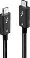 LINDY USB-C-displaykabel USB-C stekker, USB-C stekker 1.00 m Zwart 31120