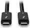 LINDY USB-C-displaykabel USB-C stekker, USB-C stekker 1.00 m Zwart 31120