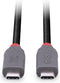 LINDY USB-C-kabel USB 4.0 USB-C stekker 0.80 m Zwart 36956