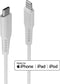 LINDY USB-kabel USB 2.0 Apple Lightning stekker, USB-C stekker 1.00 m Wit 31316