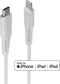 LINDY USB-kabel USB 2.0 Apple Lightning stekker, USB-C stekker 3.00 m Wit 31318
