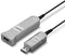 LINDY USB-kabel USB 3.2 Gen1 (USB 3.0 / USB 3.1 Gen1) USB-A stekker, USB-A bus 50.00 m Zwart, Grijs 42701