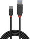 LINDY USB-kabel USB 3.2 Gen1 (USB 3.0 / USB 3.1 Gen1) USB-C stekker, USB-A stekker 1.50 m Zwart 36917