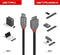 LINDY USB-kabel USB 3.2 Gen1 (USB 3.0 / USB 3.1 Gen1) USB-C stekker, USB-micro-B 3.0 stekker 2.00 m Zwart 36622