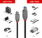 LINDY USB-kabel USB 3.2 Gen1 (USB 3.0 / USB 3.1 Gen1) USB-C stekker, USB-B stekker 3.00 m Zwart 36668