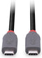 LINDY USB-kabel USB 4.0 USB-C stekker, USB-C stekker 0.8 m Zwart 36947