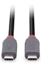 LINDY USB-kabel USB 4.0 USB-C stekker, USB-C stekker 0.8 m Zwart 36947