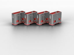 Lindy USB Port Schloss (10 Stück) OHNE Schlüssel: Code ROT