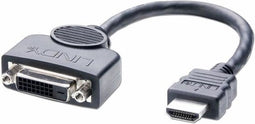 Lindy - Videoadapter - HDMI (M) naar DVI-D (V) - 20 cm