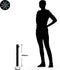Linea bolderlamp- Tuinverlichting - Plug and Play- Laagspanning - Staande verlichting - Zwart