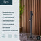 Linea Bolderlamp Voordeelset - 3 Zwarte Staande Tuinlampen - Binnen Minuten Aangesloten - Aluminium Buitenverlichting - Milieuvriendelijk Alternatief voor Zonne-energie (Solar) Tuinverlichting