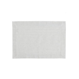 Linen&More Placemat Streep 4 Stuks Lichtgrijs/Katoen