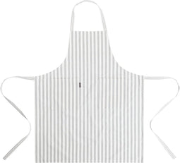 Linen & More - Schort 'Fine stripe' (Light Grey)
