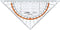 Linex geodriehoek 1616G | 16 cm
