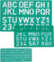 Linex lettersjabloon set met 3 stuks | in een ophangetui