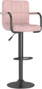 vidaXL - Barkrukken - 2 - st - fluweel - roze