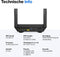 Linksys Hydra Pro 6 MR5500 - Router - Mesh WiFi - 5400 Mbps - WiFi 6 - Dual-Band - Zwart